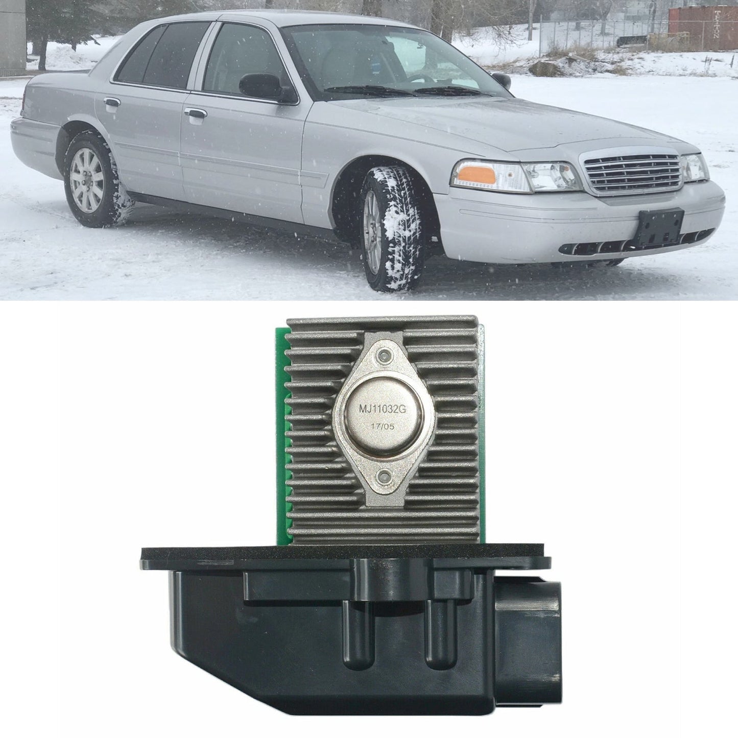 2001-2011 Ford Crown Victoria 6W7Z19E624A HVAC Heater Blower Regulator Resistor