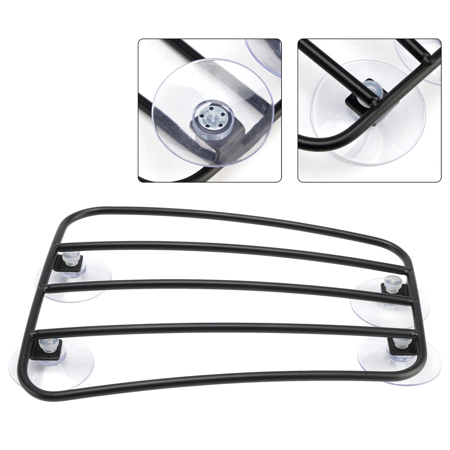2017-2022 Street Scrambler Motorcycle Fuel Tank Luggage Rack with 4 Suction Cups- Universal