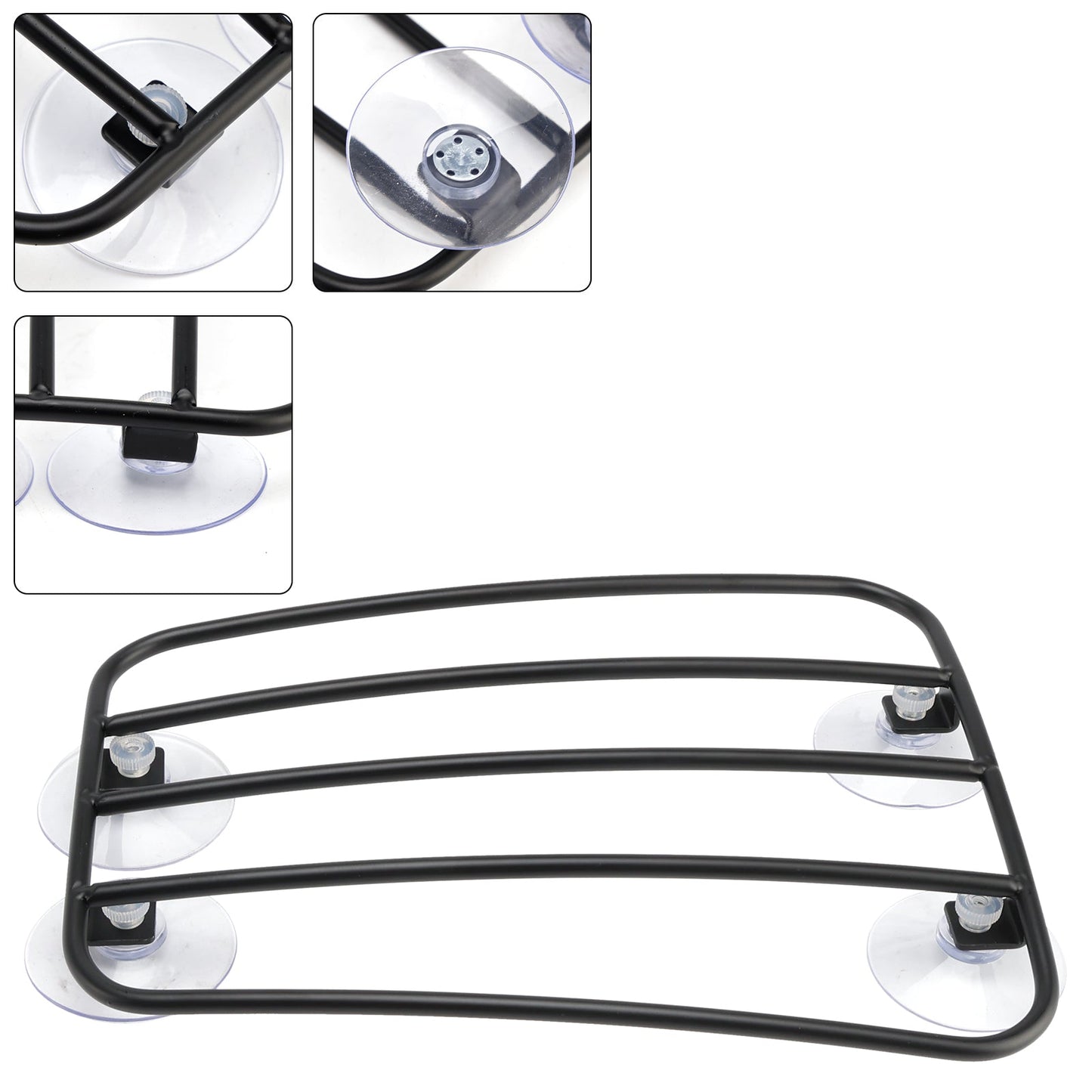 1995-2004 Thunderbird 900 Sport Motorcycle Fuel Tank Luggage Rack with 4 Suction Cups- Universal