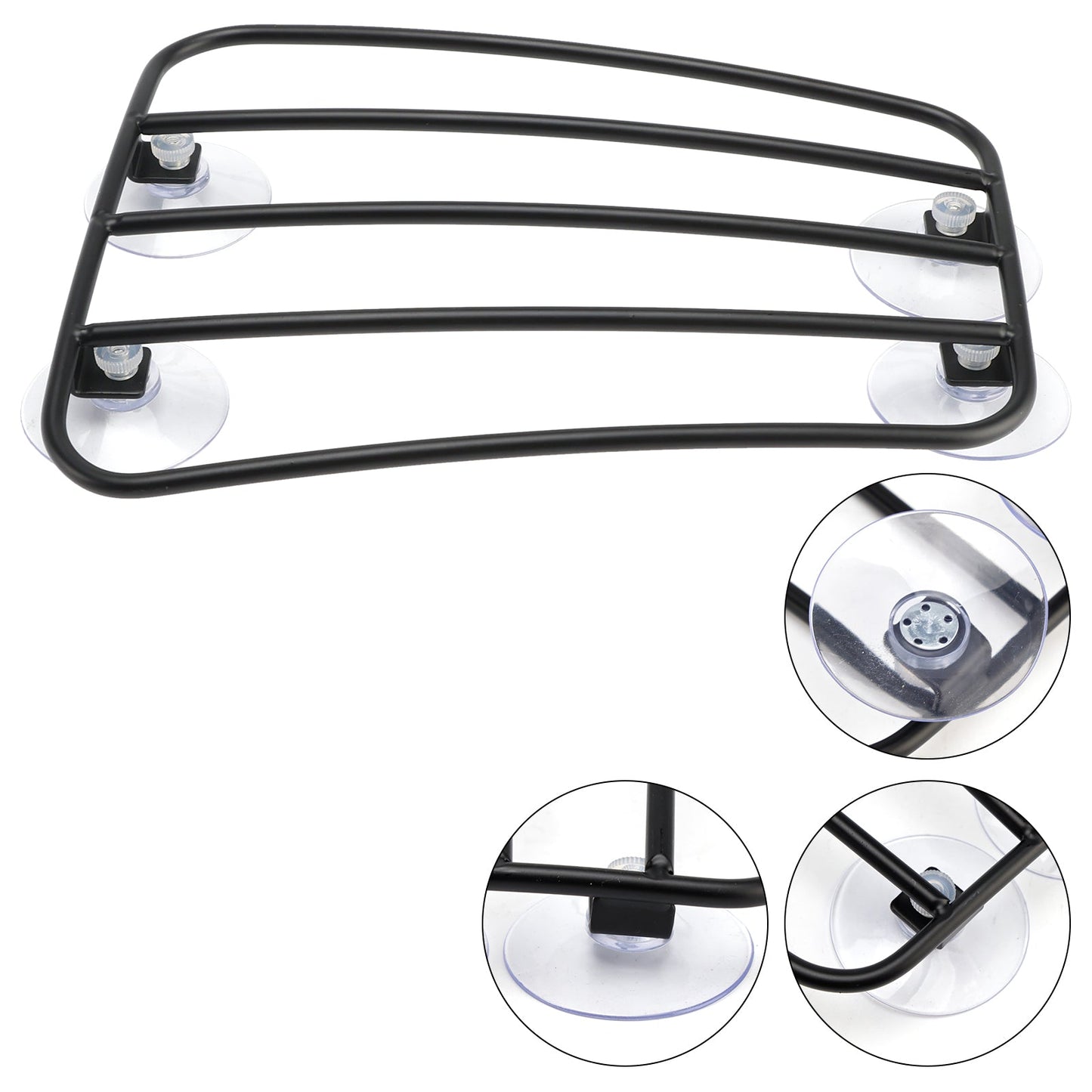 2018-Continental GT 650 Motorcycle Fuel Tank Luggage Rack with 4 Suction Cups - Universal