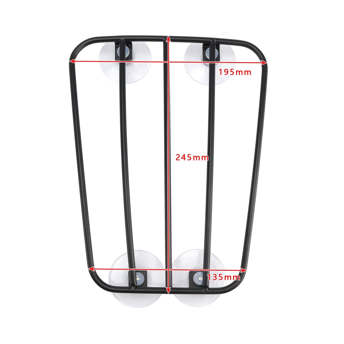 2017-2022 Street Scrambler Motorcycle Fuel Tank Luggage Rack with 4 Suction Cups- Universal