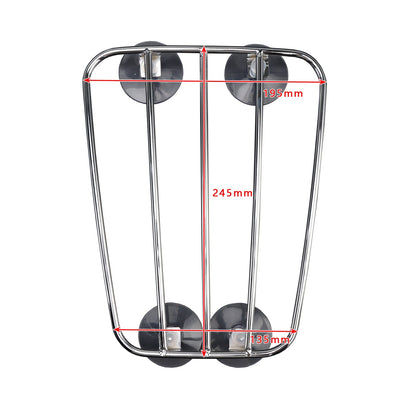 2001-2016 Bonneville Tank Rack Polished Carrier w/Suction Cups