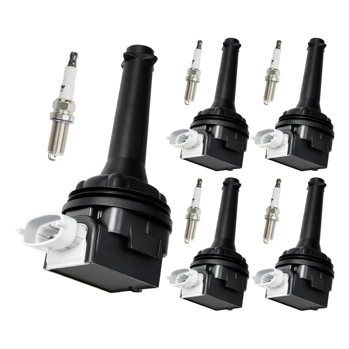 2012-2016 Volvo S60 2.5L L5 UF517+ 5x Ignition Coil Pack Spark Plugs