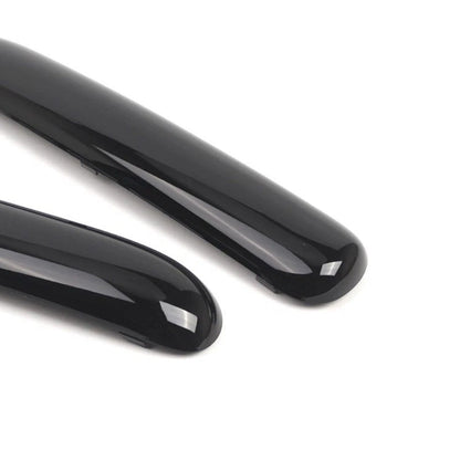 Mini Copper One Cabrio R50 2001.06 - 2004 Glossy Black 51116800143 Pair Front Bumper Trim Set