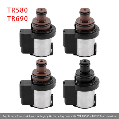 Subaru Lineartronic CVT TR580 TR690 31706AA030 4PCS Torque Converter AWD Solenoid
