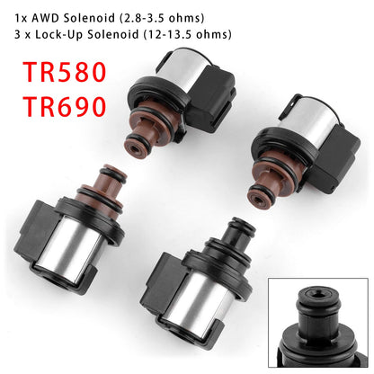 Subaru Lineartronic CVT TR580 TR690 31706AA030 4PCS Torque Converter AWD Solenoid