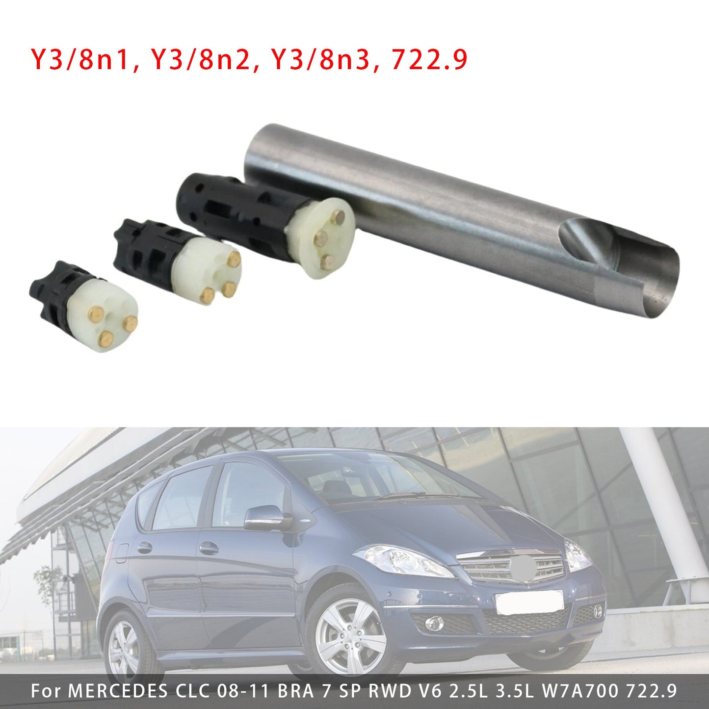 6. 04-09 MERCEDES CLK DEU 7 SP RWD V6 2.5L 3.0L 3.5L V8 5.0L 5.5L 6.3L W7A700 722.9 HJ-32729-SR3 New Control Module Sensor