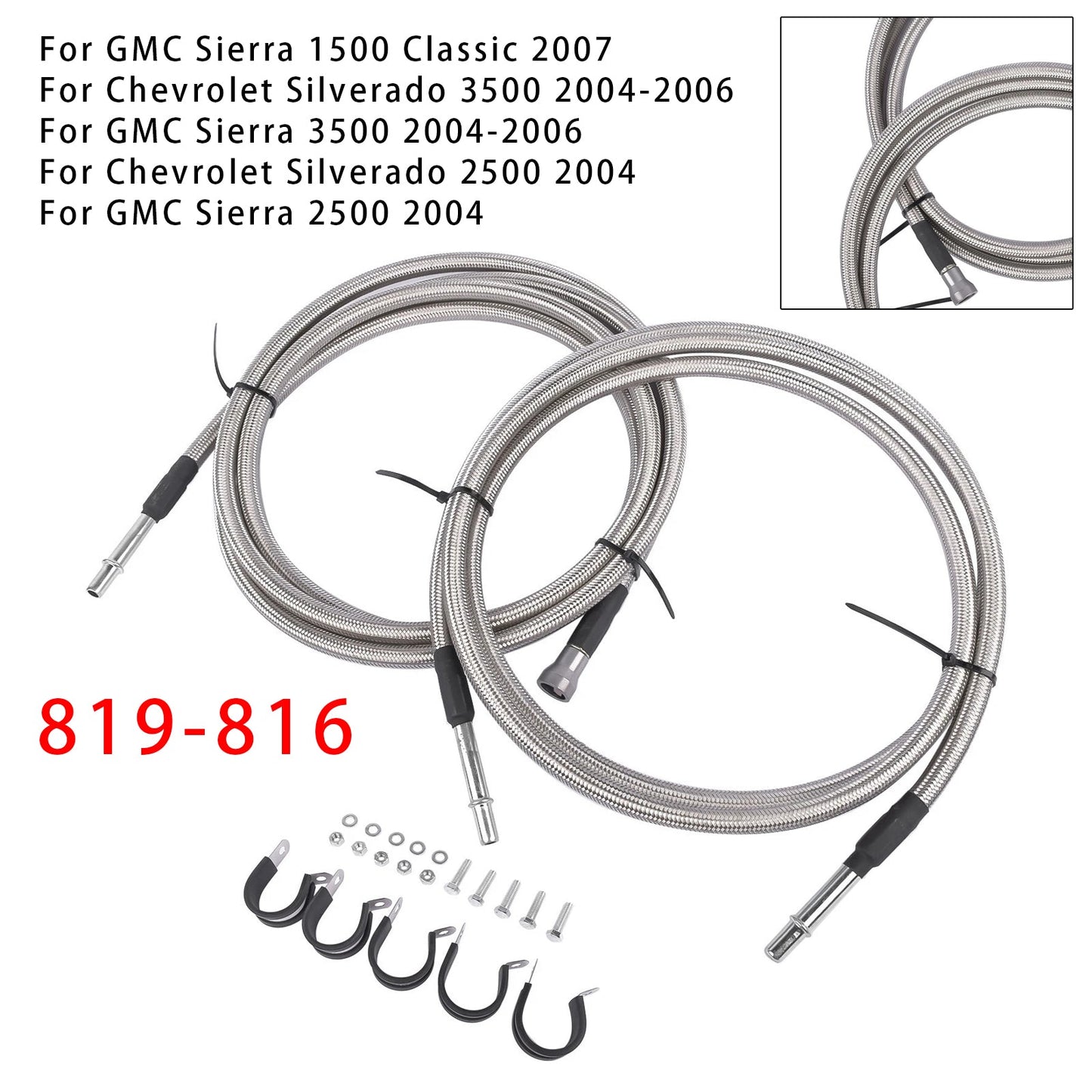 2004-2010 Chevrolet Silverado 2500 HD 819-816 Fuel Line Kit