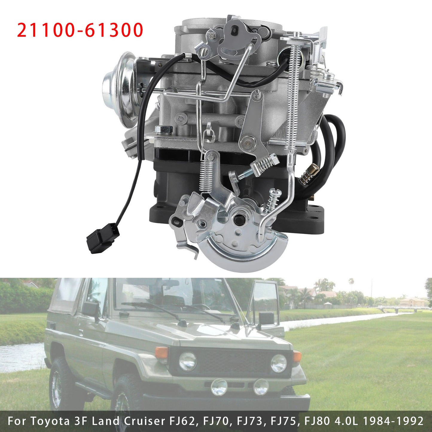 Carburetor Carb 1984-1992 Toyota 3F Land Cruiser FJ62 FJ70 FJ73 21100-61300