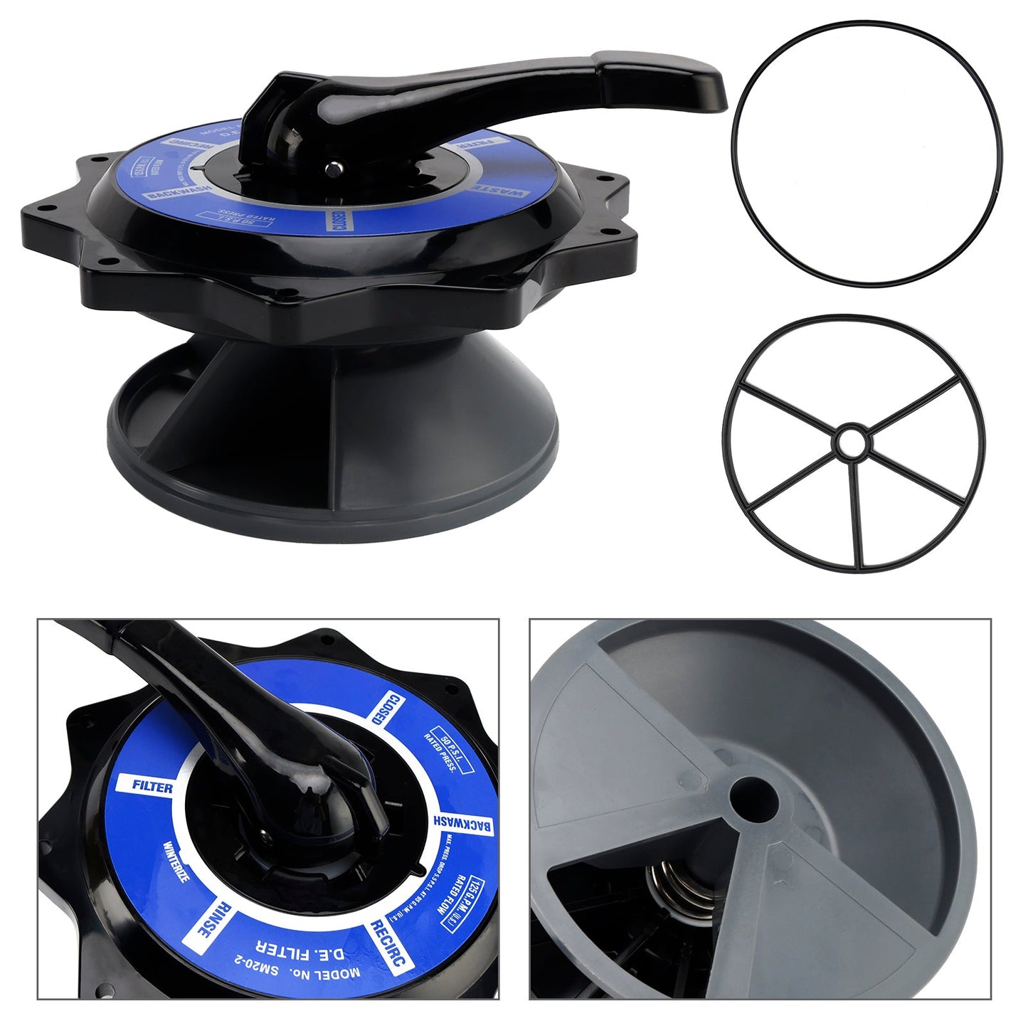 Zodiac Jandy Multiport Valve Replacement R0443900 2" Top Valve Assembly