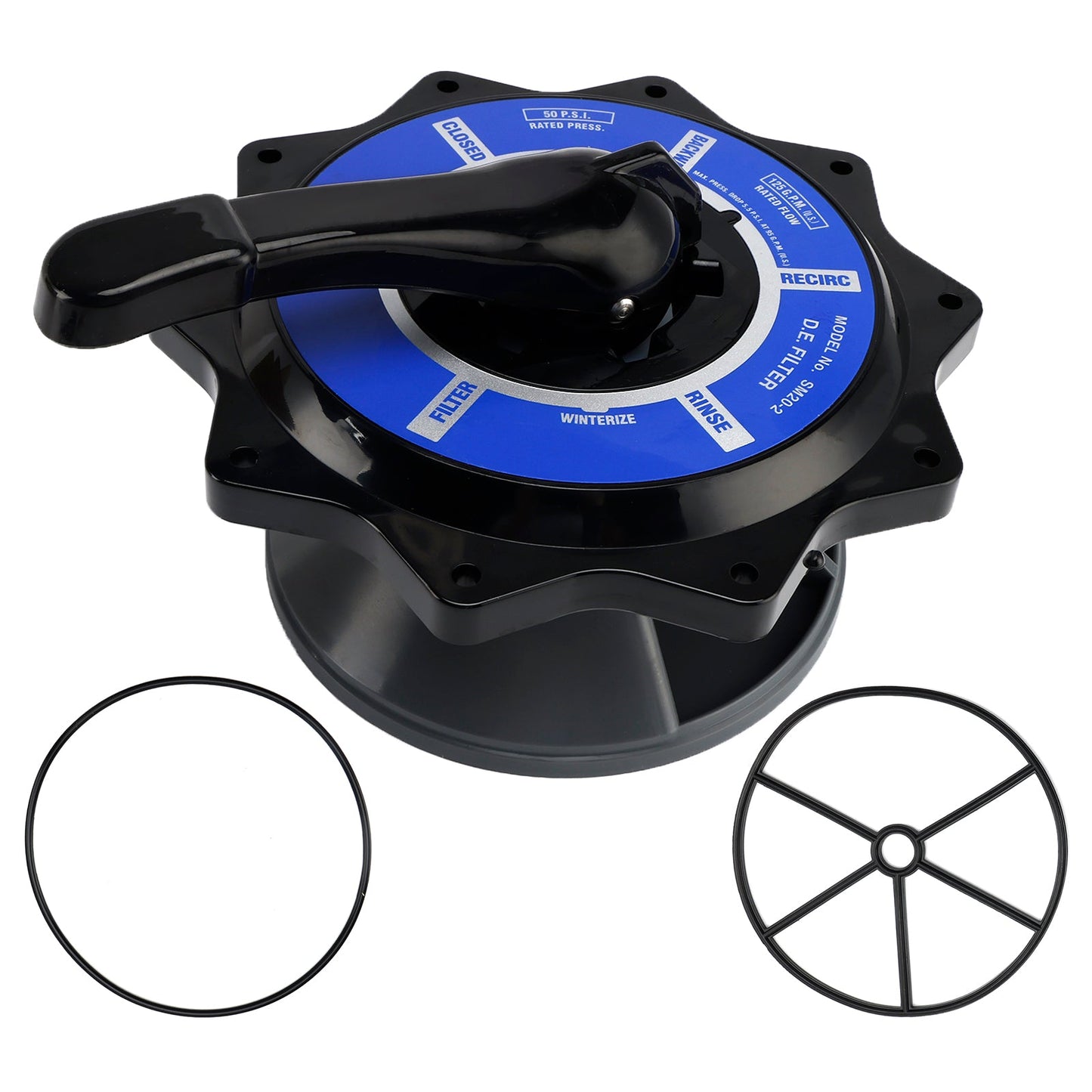 Zodiac Jandy Multiport Valve Replacement R0443900 2" Top Valve Assembly