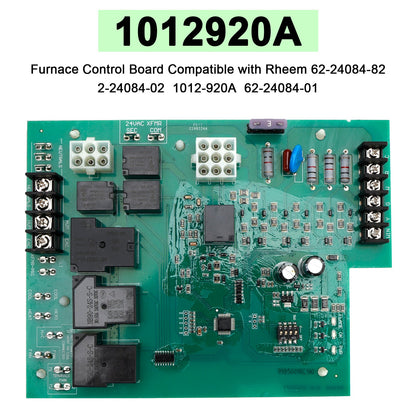 Furnace Control Board Compatible with Rheem 1012920A 62-24084-82 2-24084-02