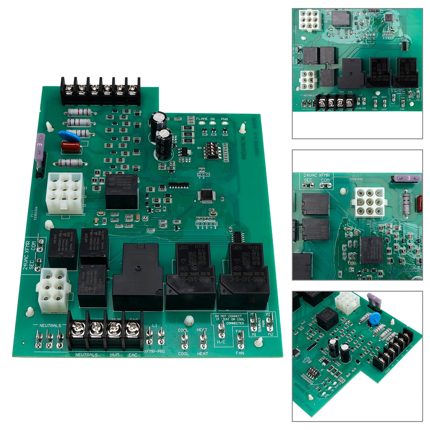 Furnace Control Board Compatible with Rheem 1012920A 62-24084-82 2-24084-02