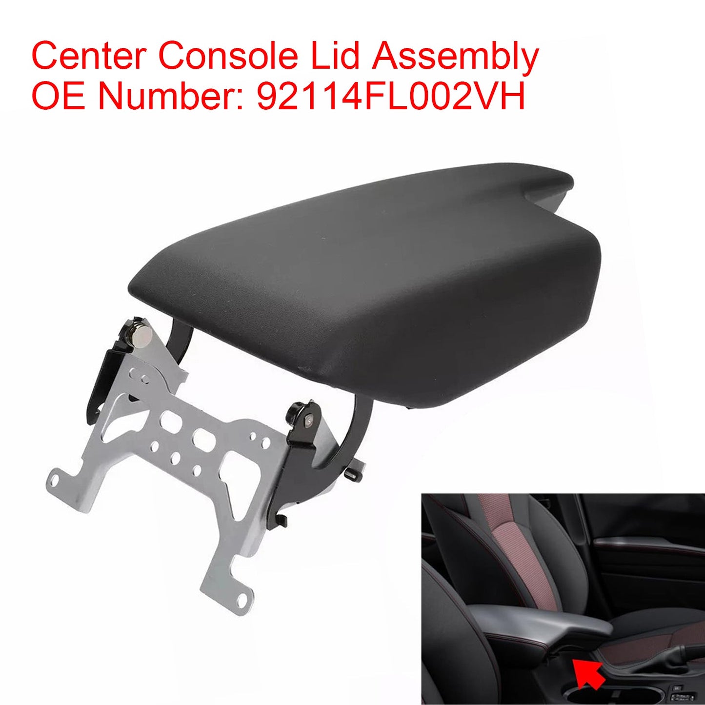 2018-2023 Subaru Crosstrek 92114FL002VH Center Console Lid Assembly