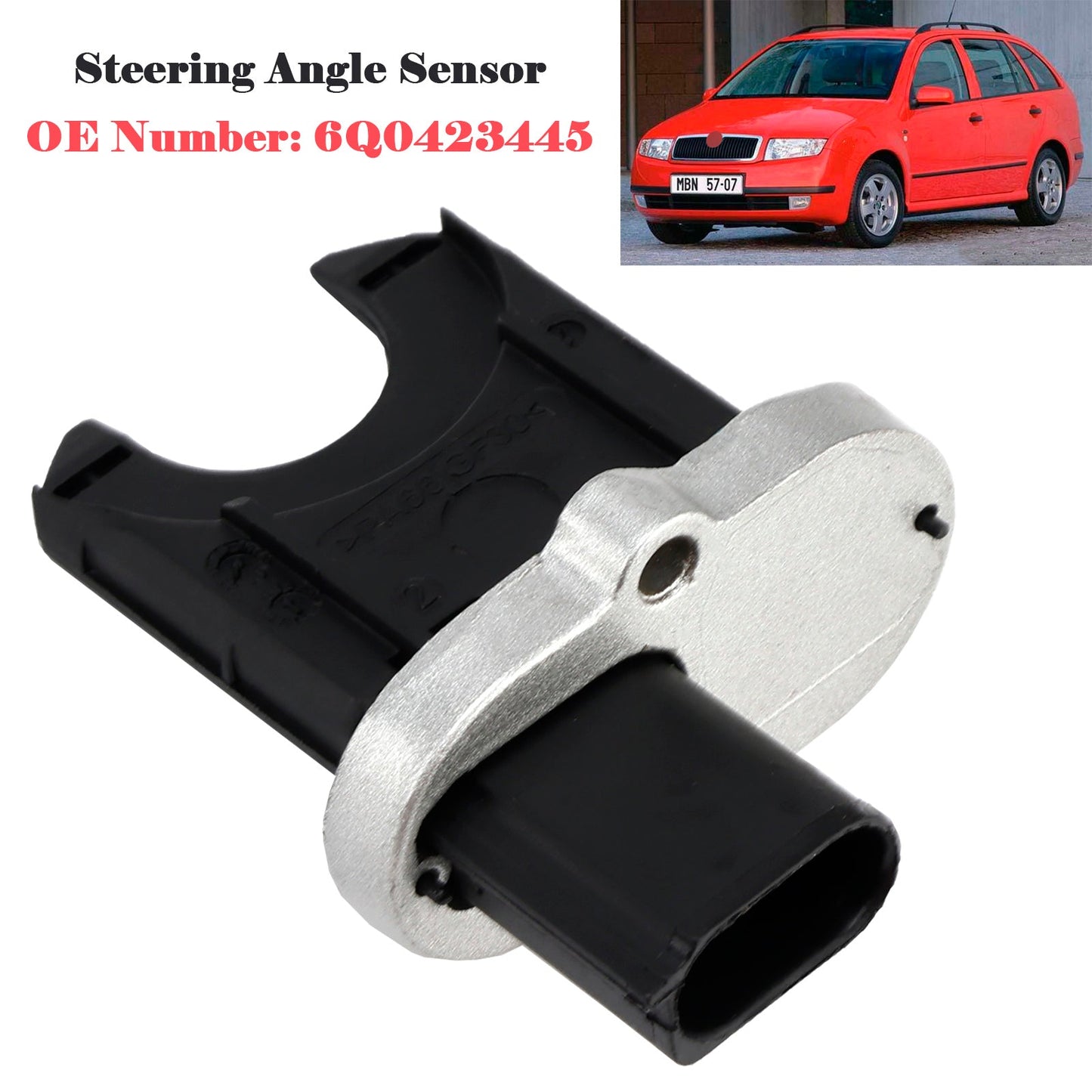 Seat Cordoba Ibiza Skoda Fabia Rapid VW Polo 6Q0423445 Steering Angle Sensor