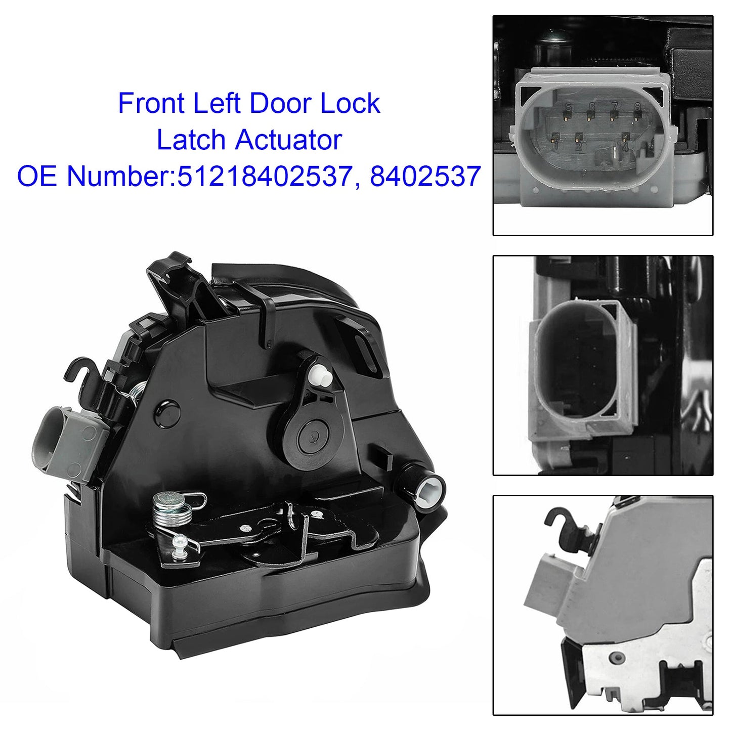 2000/04-2006/10 BMW X5 E53 3.0i 2979 ccm 170 KW 231 PS 51218402537 Front Left Door Lock Latch Catch Actuator