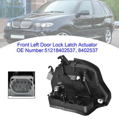 2000/04-2006/10 BMW X5 E53 3.0i 2979 ccm 170 KW 231 PS 51218402537 Front Left Door Lock Latch Catch Actuator