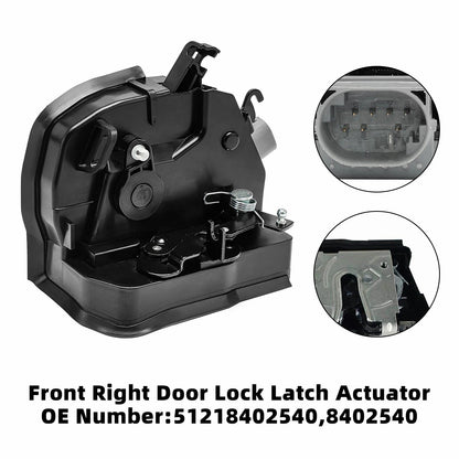 2001/04-2003/09 BMW X5 E53 3.0d 2925 ccm 135 KW 184 PS 51218402540 8402540 Front Right Door Lock Latch Catch Actuator