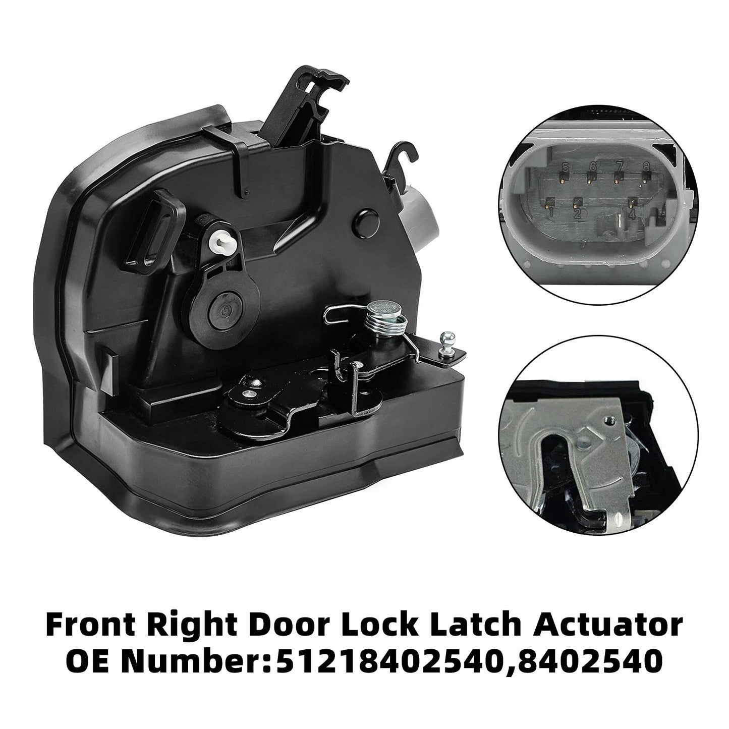 2003/10-2006/09 BMW X5 E53 3.0d 2993 ccm 155 KW 211 PS 51218402540 8402540 Front Right Door Lock Latch Catch Actuator