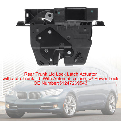 2012-2015 BMW 528i xDrive F10 51247269543 Rear Trunk Lid Lock Latch Actuator