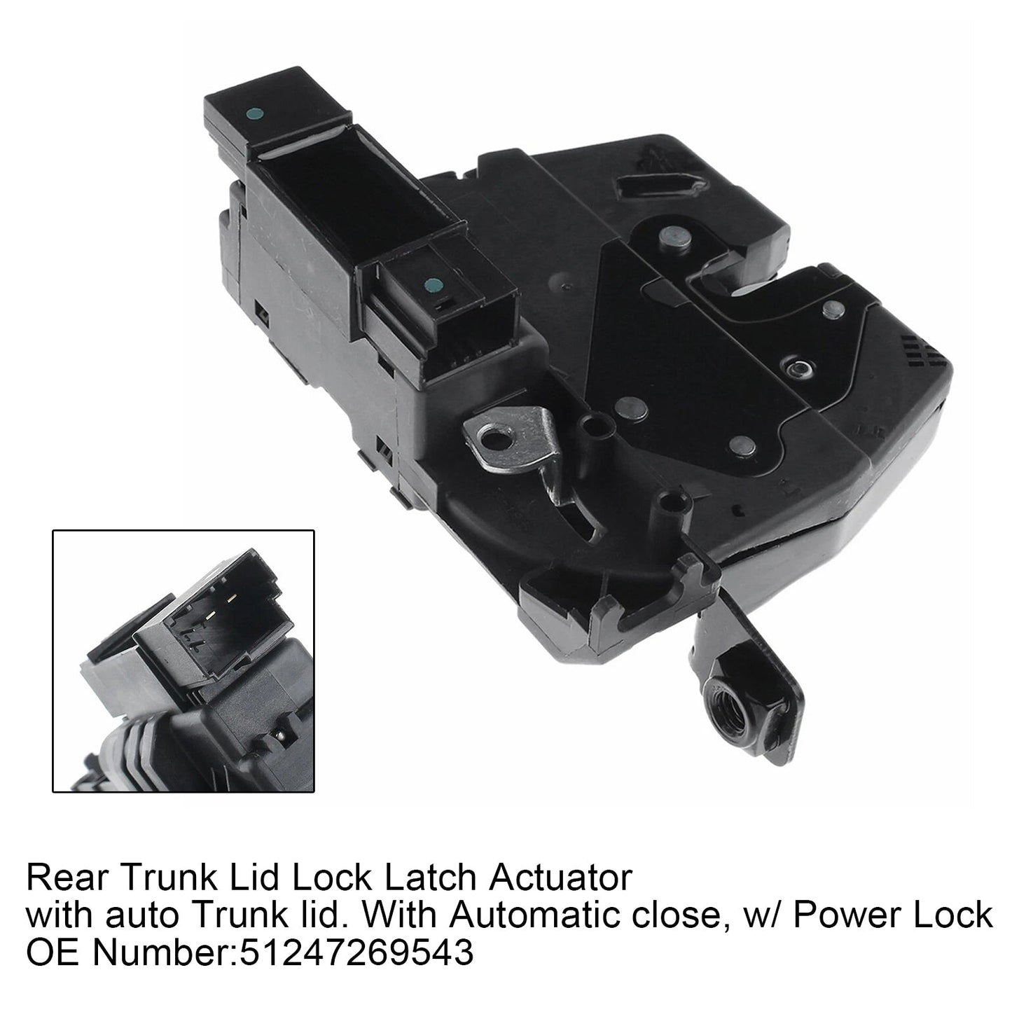BMW 328d xDrive 535i 750i w/ Power Lock Rear Trunk Lid Lock Latch Actuator