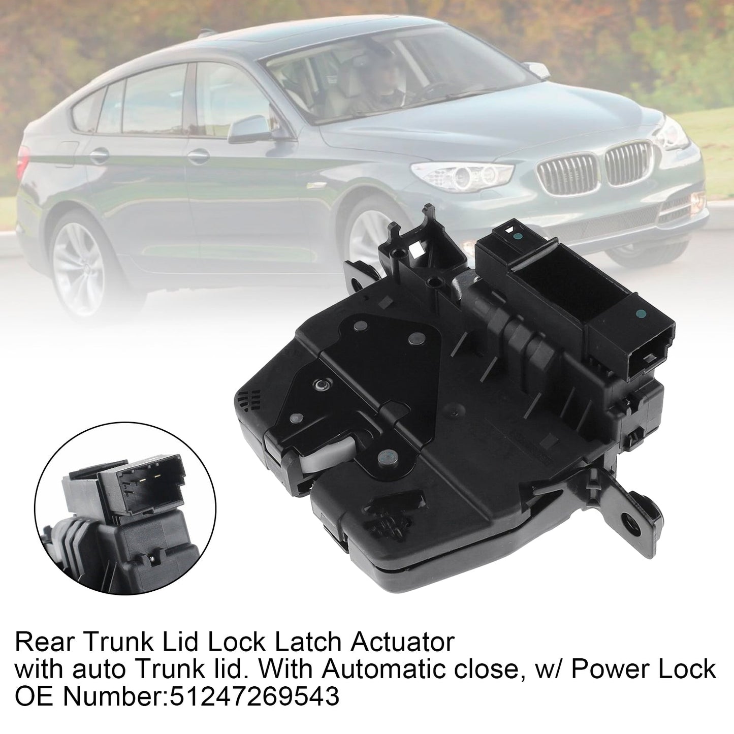 BMW 328d xDrive 535i 750i w/ Power Lock Rear Trunk Lid Lock Latch Actuator