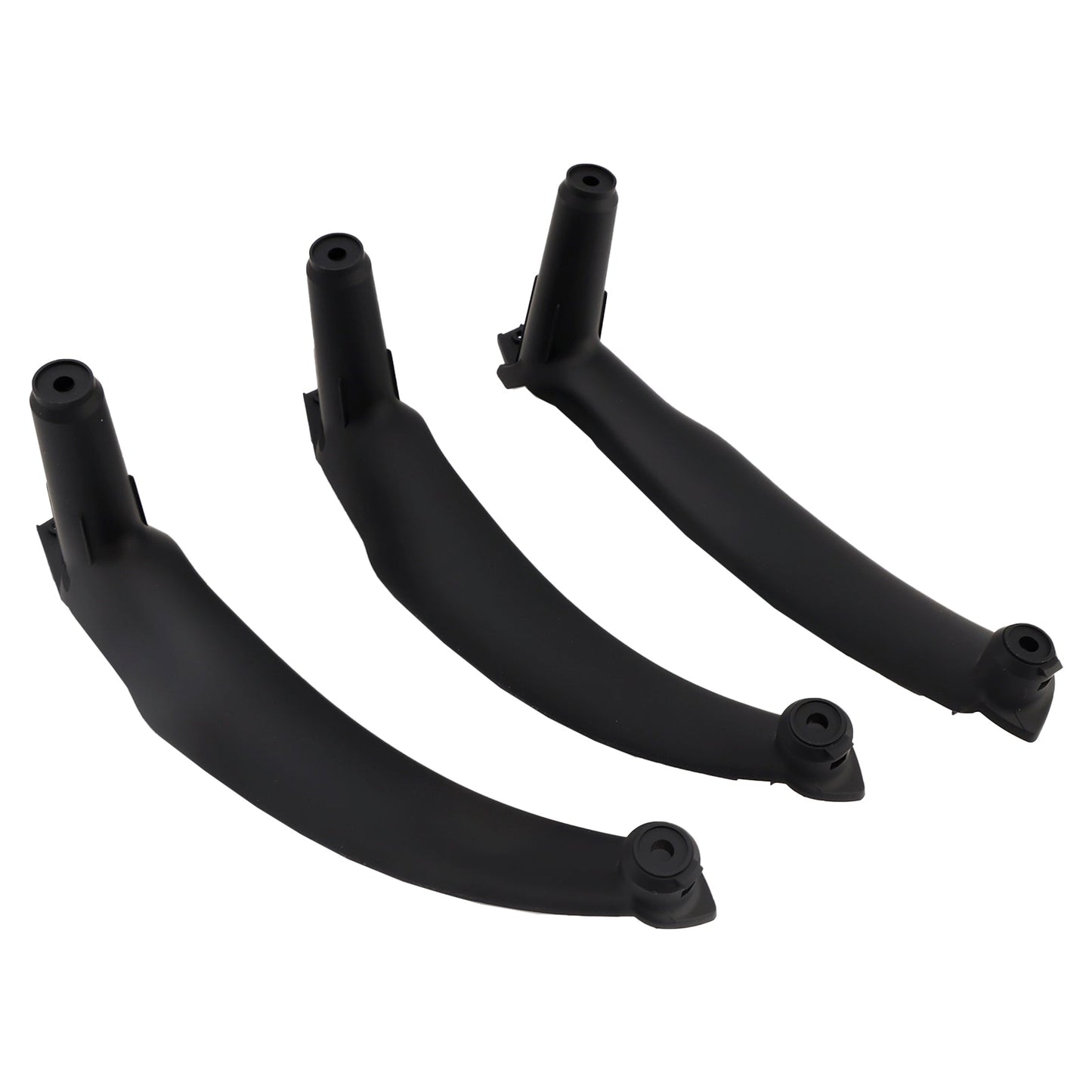 2008-2014 E71 E72 X6 SAV 51416969401 3pcs Black Inner Door Panel Handle Pull Trim Cover
