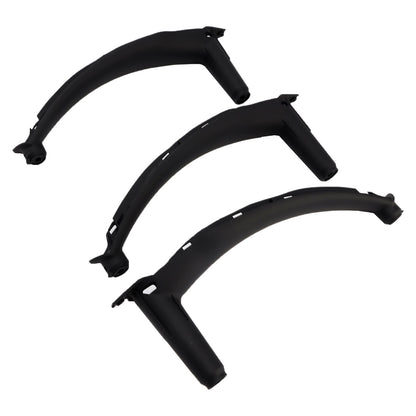 2008-2014 E71 E72 X6 SAV 51416969401 3pcs Black Inner Door Panel Handle Pull Trim Cover
