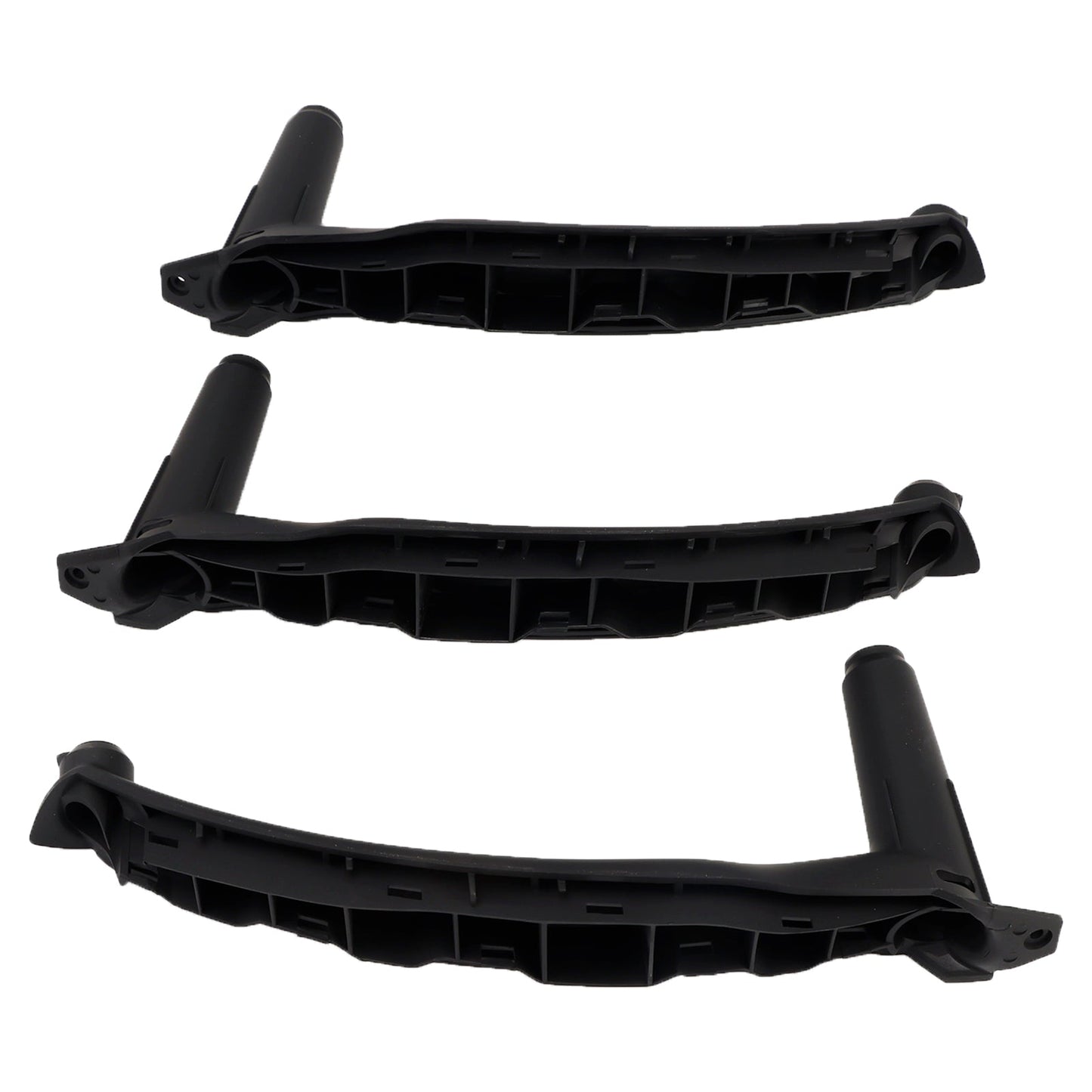 3pcs Black Inner Door Panel Handle Pull Trim Cover For BMW E70 X5 E71 X6 07-14