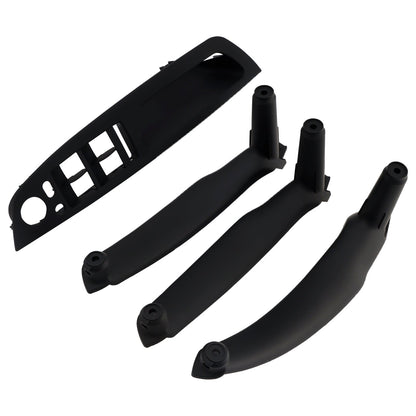 2008-2014 E71 E72 X6 SAV 51416975777 4pcs Black Inner Door Panel Handle Pull Trim Cover