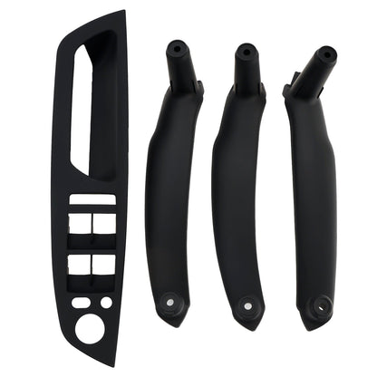 2008-2014 E71 E72 X6 SAV 51416975777 4pcs Black Inner Door Panel Handle Pull Trim Cover