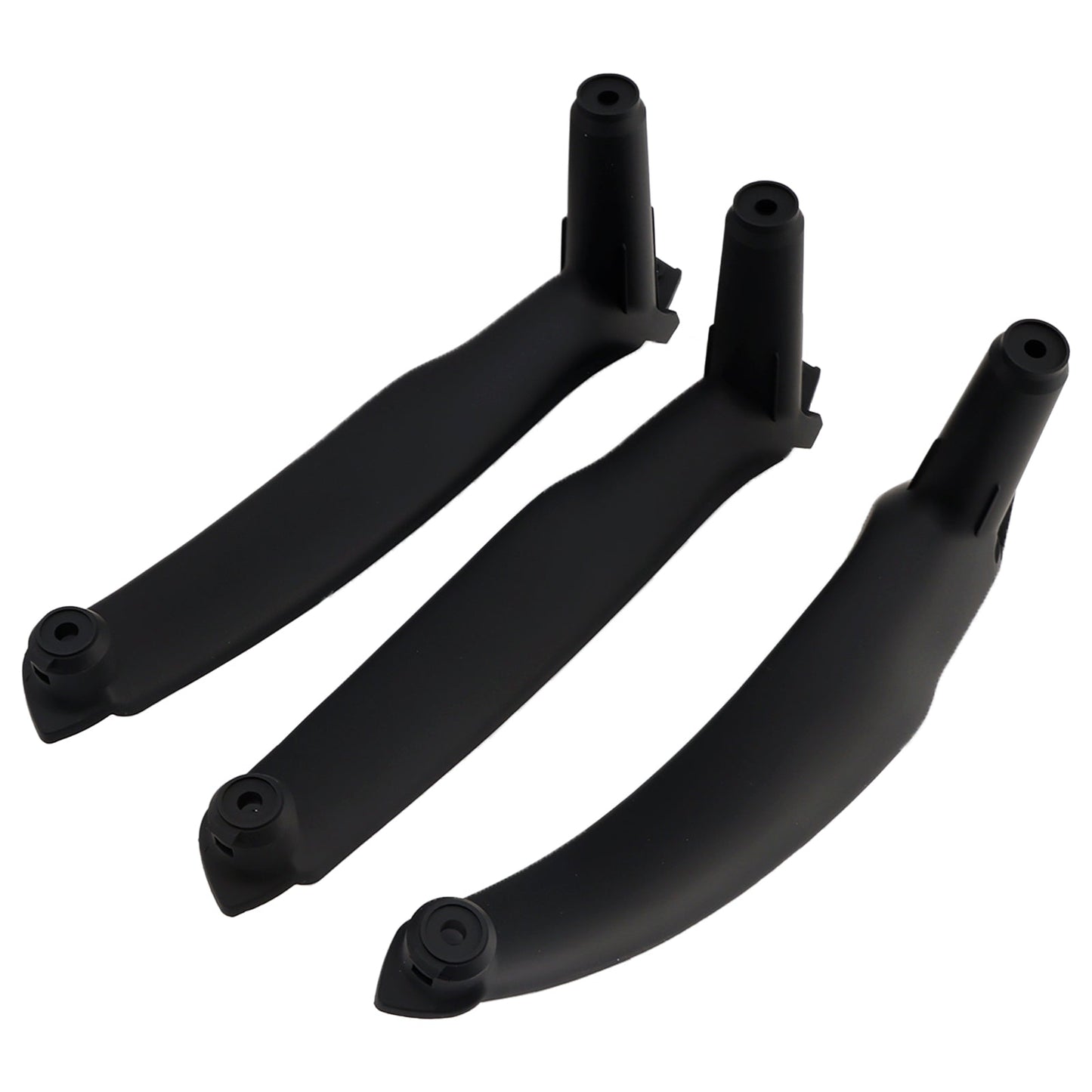 3pcs Black Inner Door Panel Handle Pull Trim Cover For BMW E70 X5 E71 X6 07-14