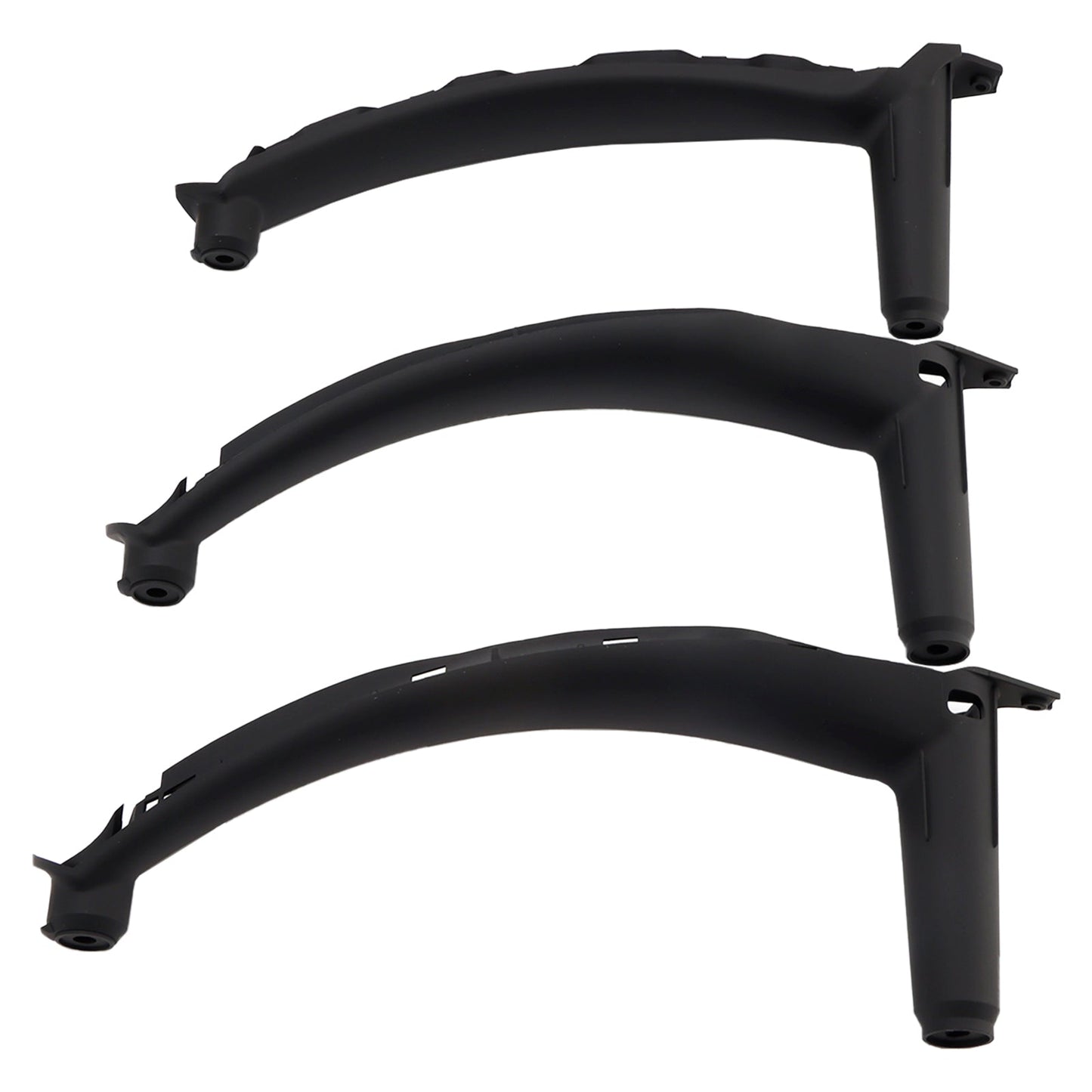 3pcs Black Inner Door Panel Handle Pull Trim Cover For BMW E70 X5 E71 X6 07-14