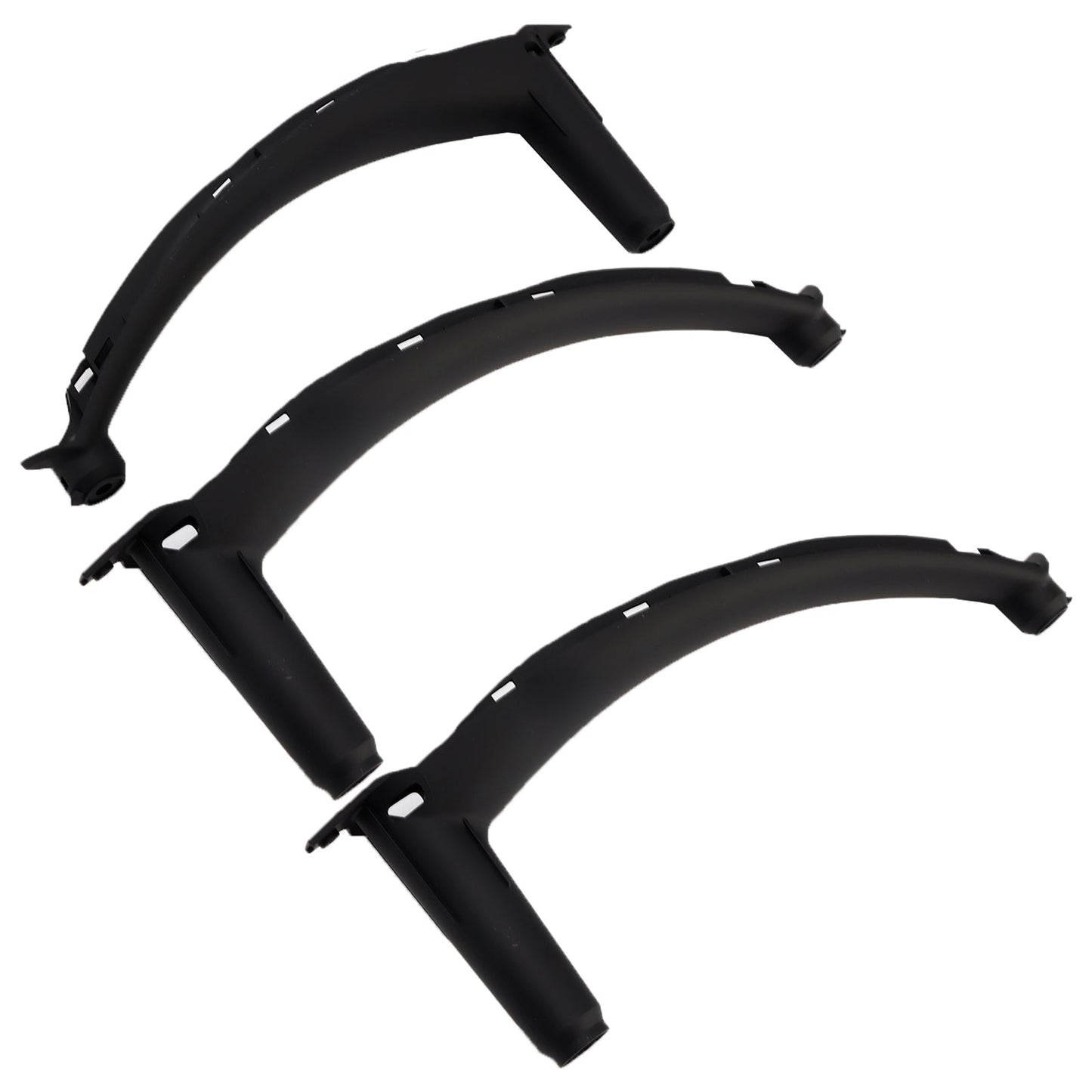 3pcs RHD Inner Door Panel Handle Pull Trim Cover For BMW E70 X5 E71 X6 07-14