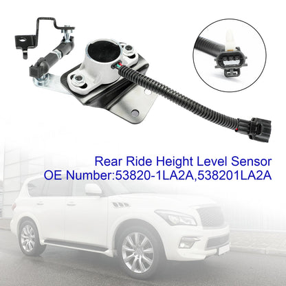 2014-2024 INFINITI QX80 V8 5.6L Rear Side with Rear Air Suspension 53820-1LA2A Ride Height Level Sensor Rear