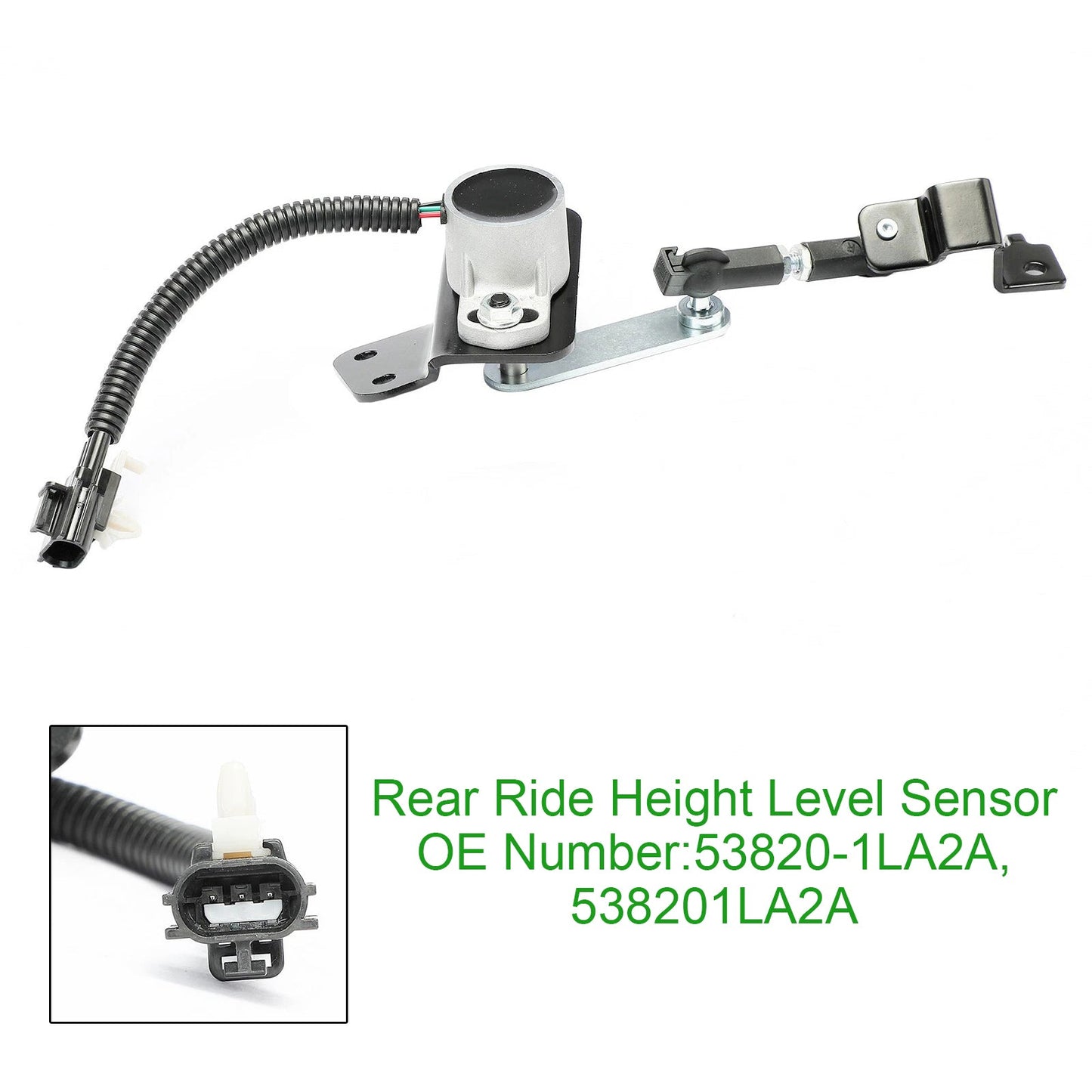 2011-2013 INFINITI QX56 V8 5.6L Rear Side with Rear Air Suspension 53820-1LA2A Ride Height Level Sensor Rear