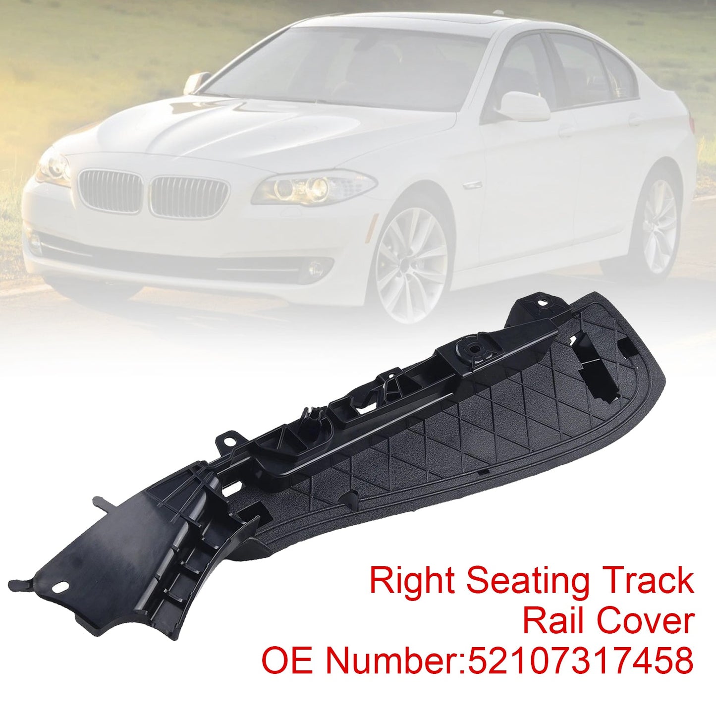 2012-2015 BMW 7 F03 LCI 52107317458 Right Support Seating Track Rail Cover