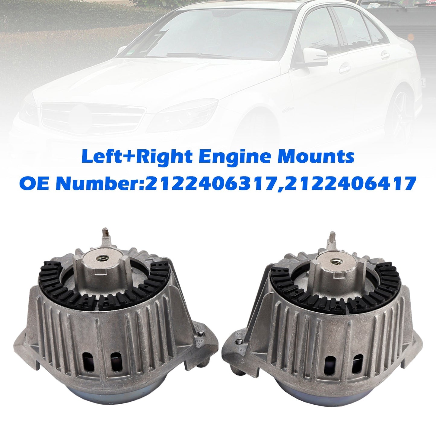 2012-2017 Mercedes-Benz CLS X218 2122406317 2x Left+ Right Engine Mounts
