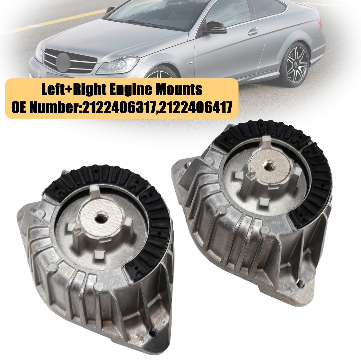 2009-2013 Mercedes-Benz E-Class W212 2122406317 2x Left+ Right Engine Mounts