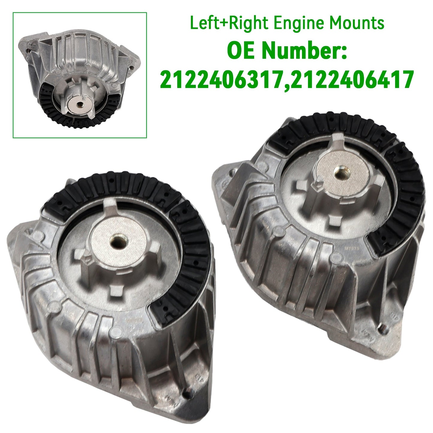 2010-2016 Mercedes-Benz E-Class A207 2122406317 2x Left+ Right Engine Mounts