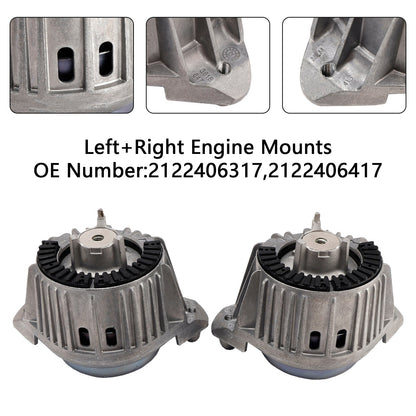 2011-2015 Mercedes-Benz C-Class C204 2122406317 2x Left + Right Engine Mounts