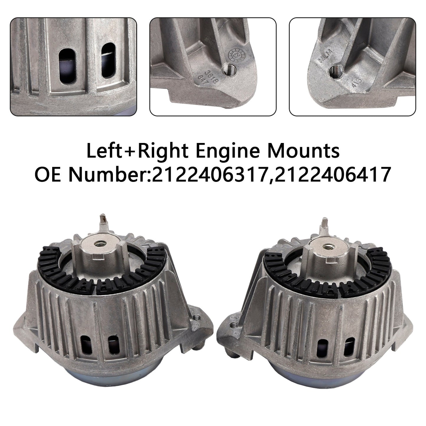 2012-2017 Mercedes-Benz CLS X218 2122406317 2x Left+ Right Engine Mounts