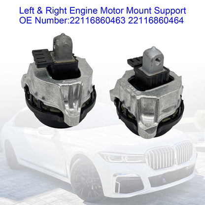 2019 BMW 7 Series 740Li 22116860463 Left& Right Engine Motor Mount Support