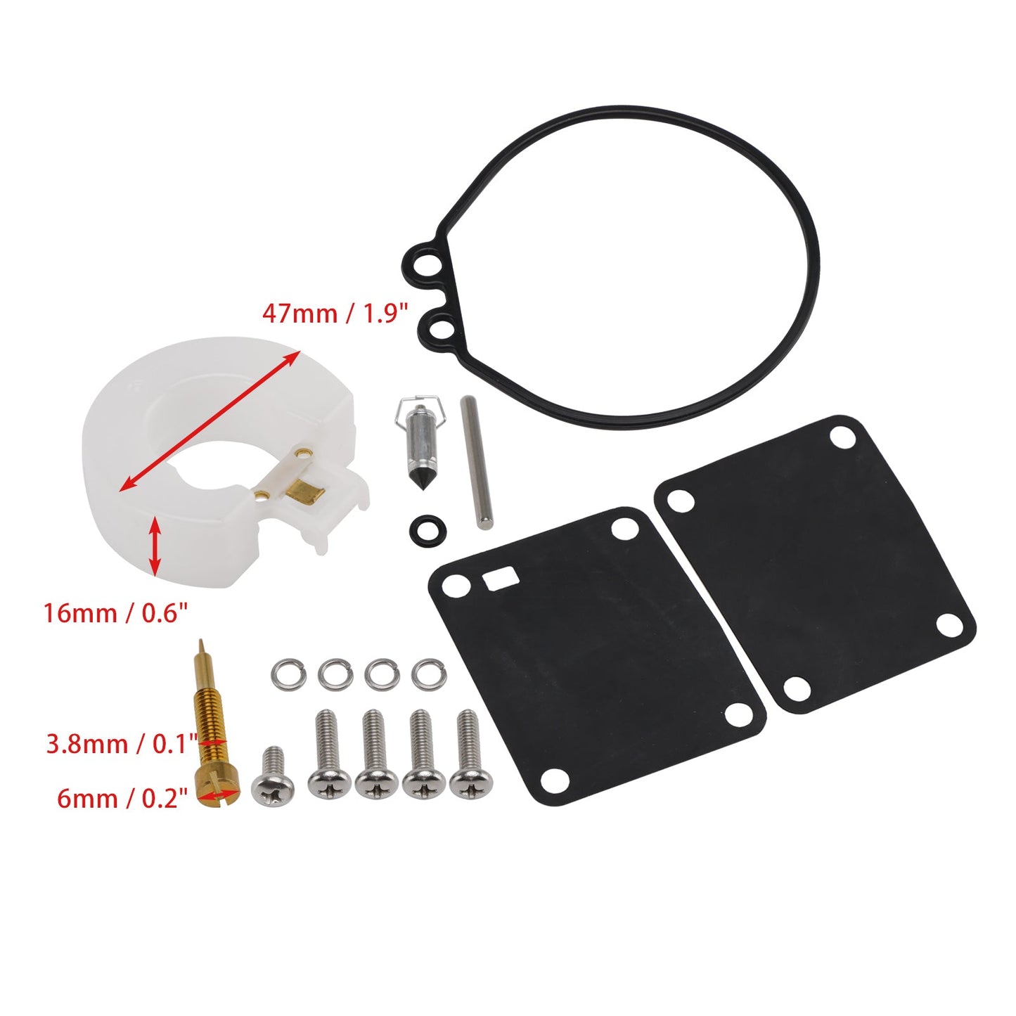 Yamaha 6hp 8hp Nissan 5hp 8hp 11502M 369-871221 Carburetor Carb Rebuild Kit