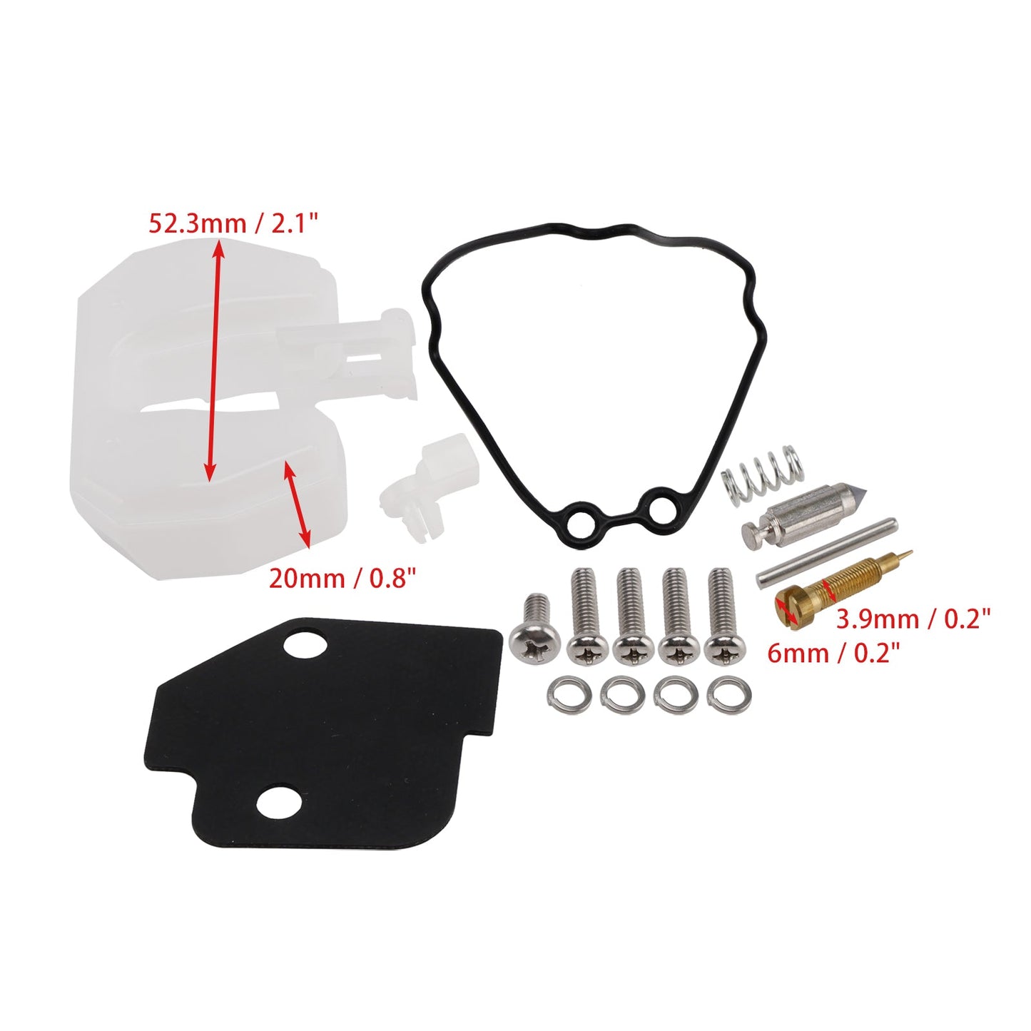 Yamaha 25hp 25B WHS/L 2001-2010 61N-W0093-00 Carburetor Carb Rebuild Kit