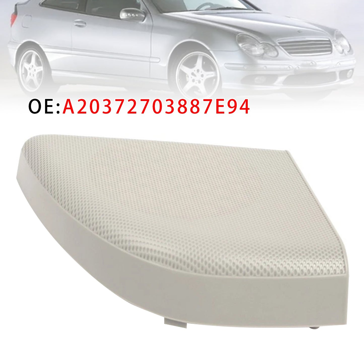 Mercedes W203 CLC Coupe A20372703887E94 Left Front Door Speaker Cover