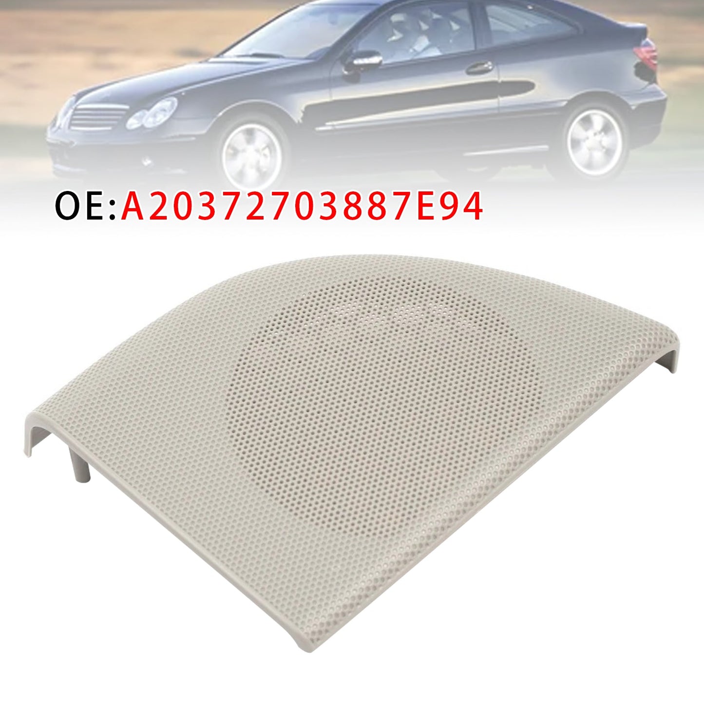 2008-2011 Mercedes Benz W203 CLC-Class Coupe 2 Door A20372703887E94 Left Front Door Speaker Cover