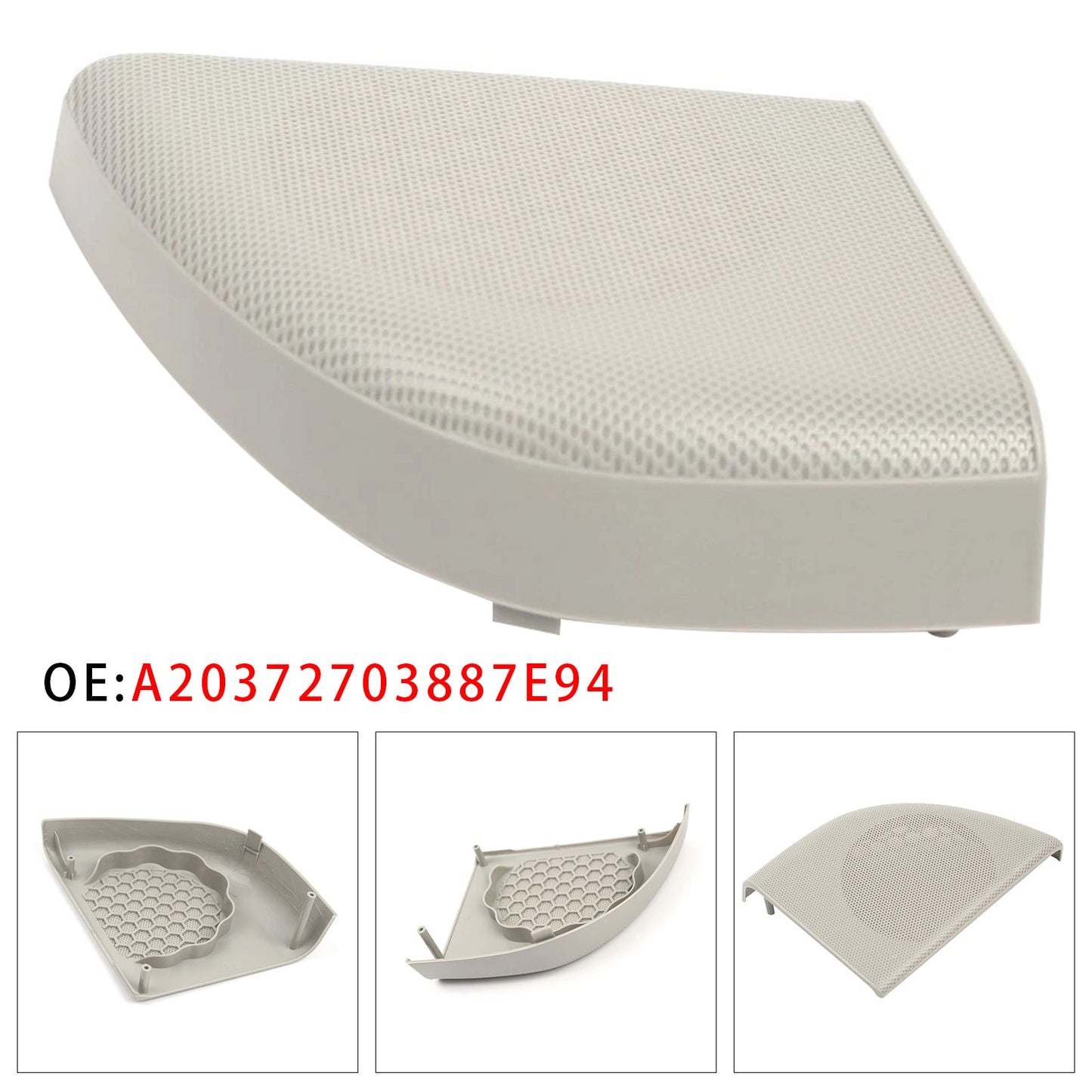 2008-2011 Mercedes Benz W203 CLC-Class Coupe 2 Door A20372703887E94 Left Front Door Speaker Cover