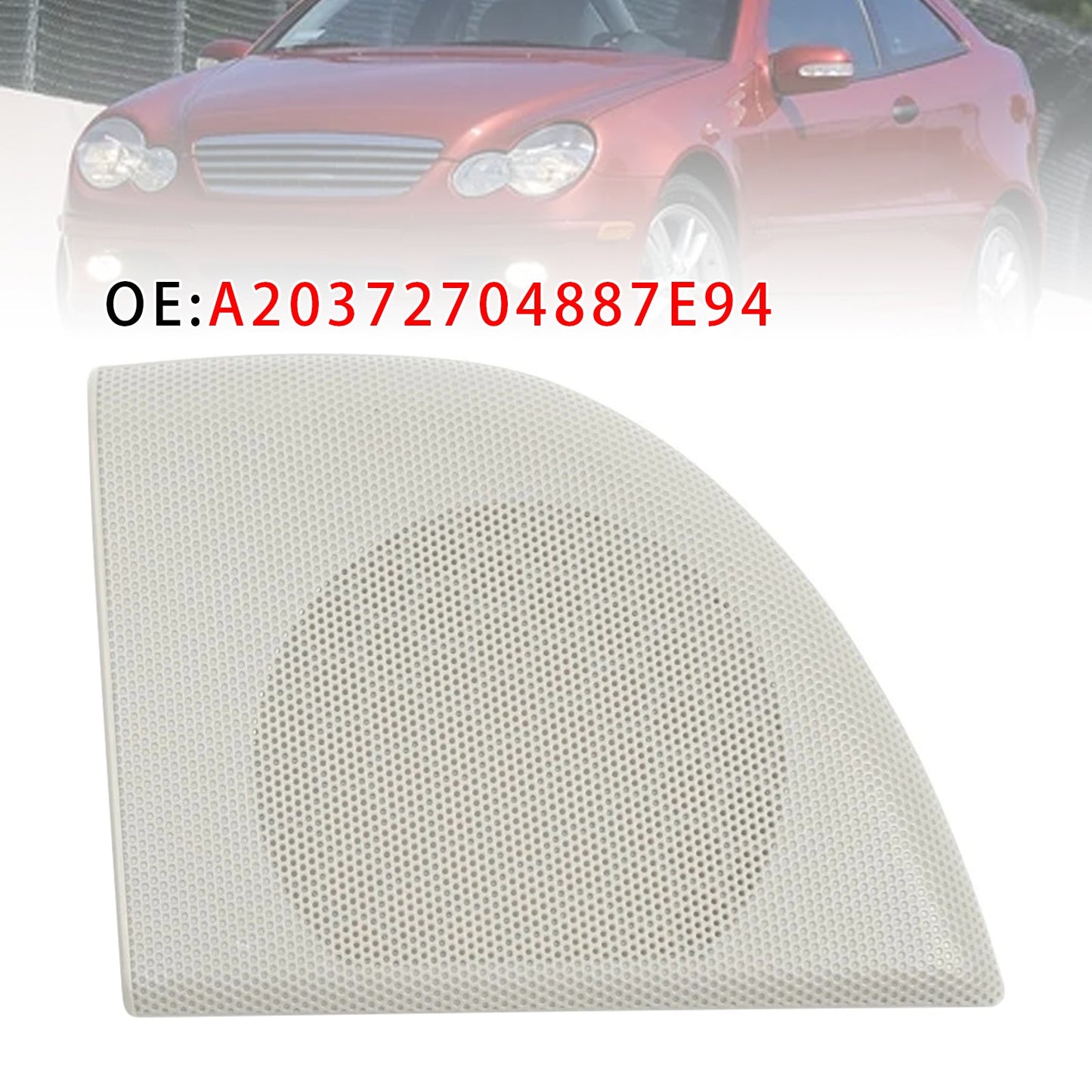 Mercedes W203 CLC Coupe A20372704887E94 Right Front Door Speaker Cover