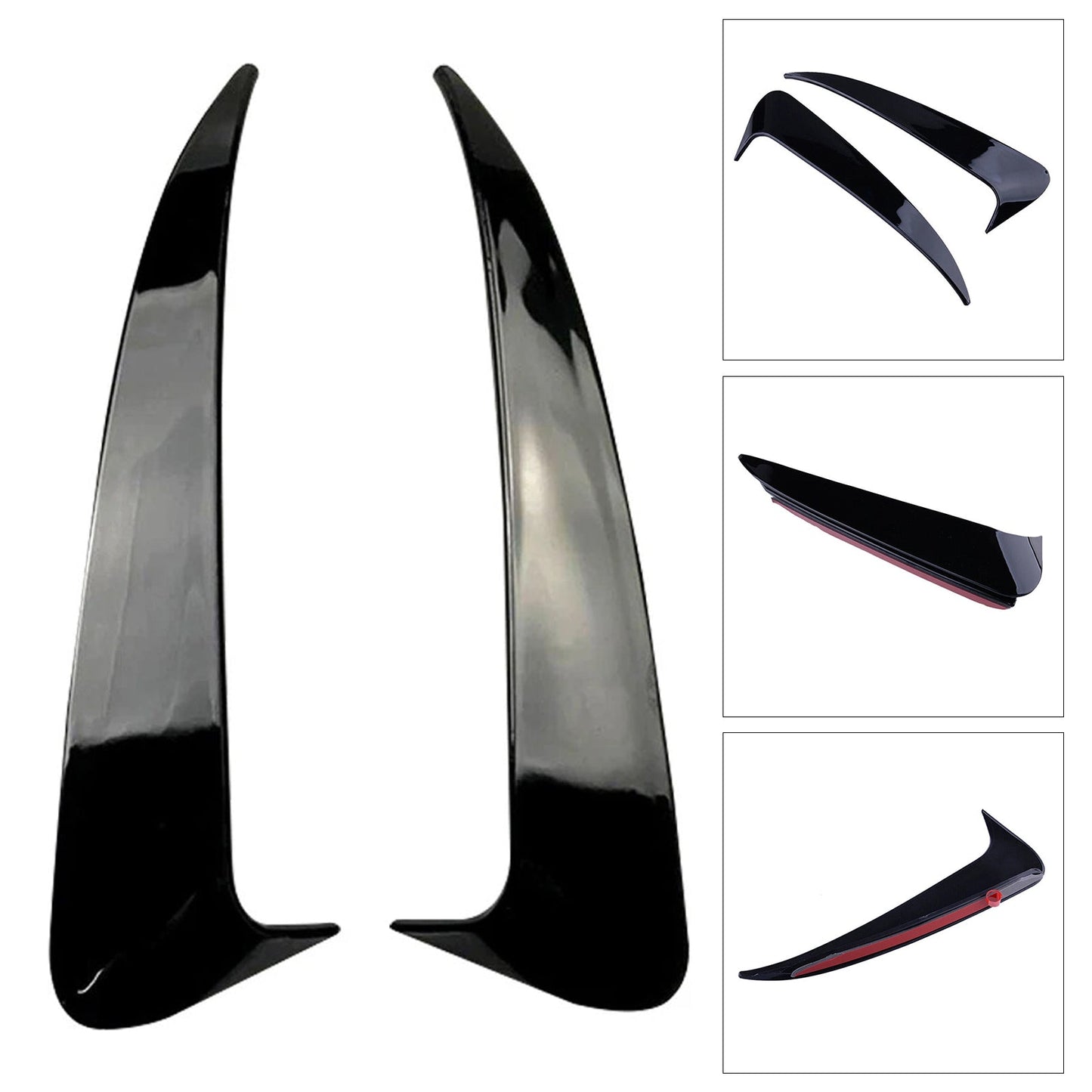 Gloss Black Rear Air Vent Cover For Benz C Class W205 C43 C63 2014-2019